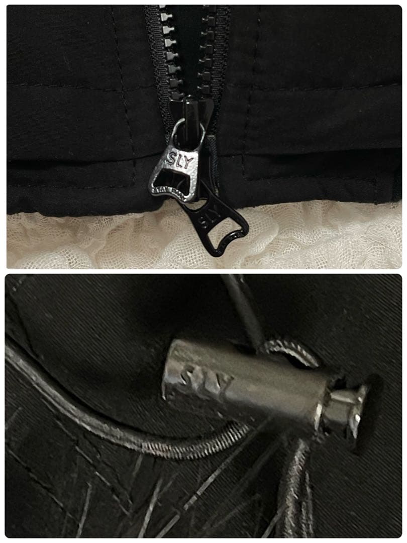 00s SLY N3B ラクーンファー　ボアライナー　モッズコート　y2k