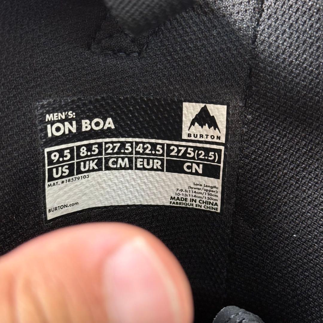 Burton バートン　ION BOA スノーボードブーツ ほぼ未使用