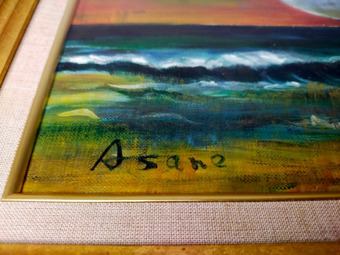 『海辺の馬』F6 油彩 原画