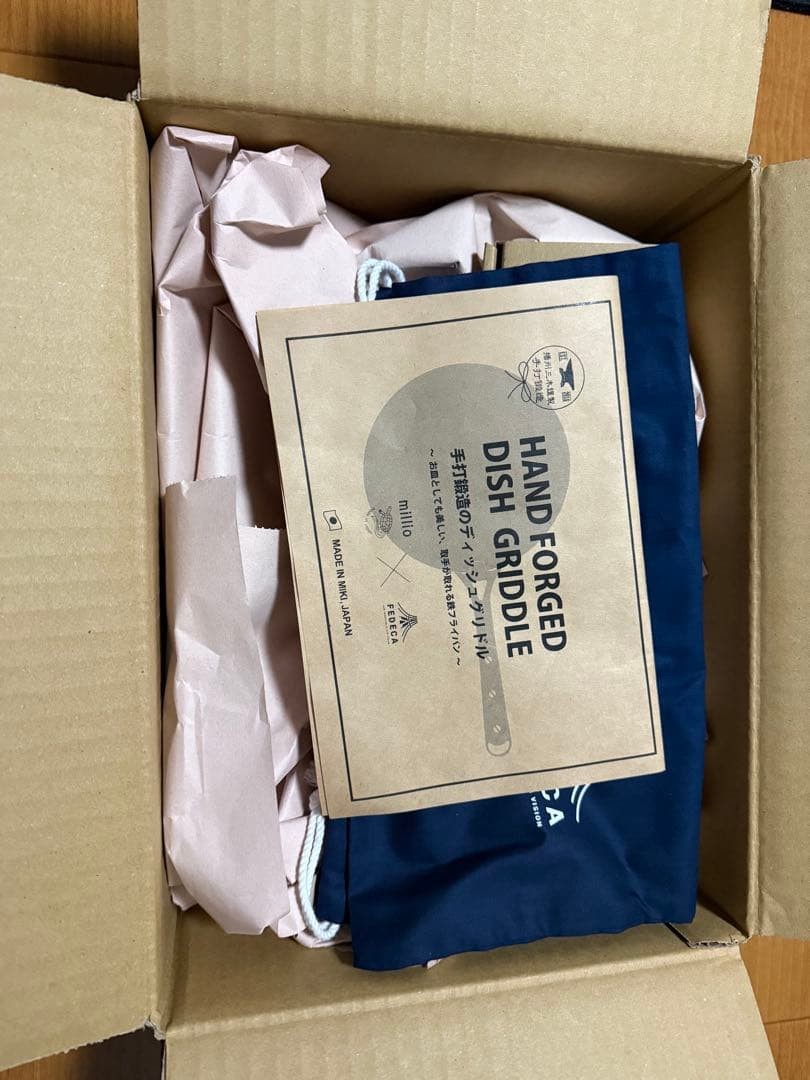 millio × FEDECA 手打ち鍛造 フライパン ディッシュグリドル