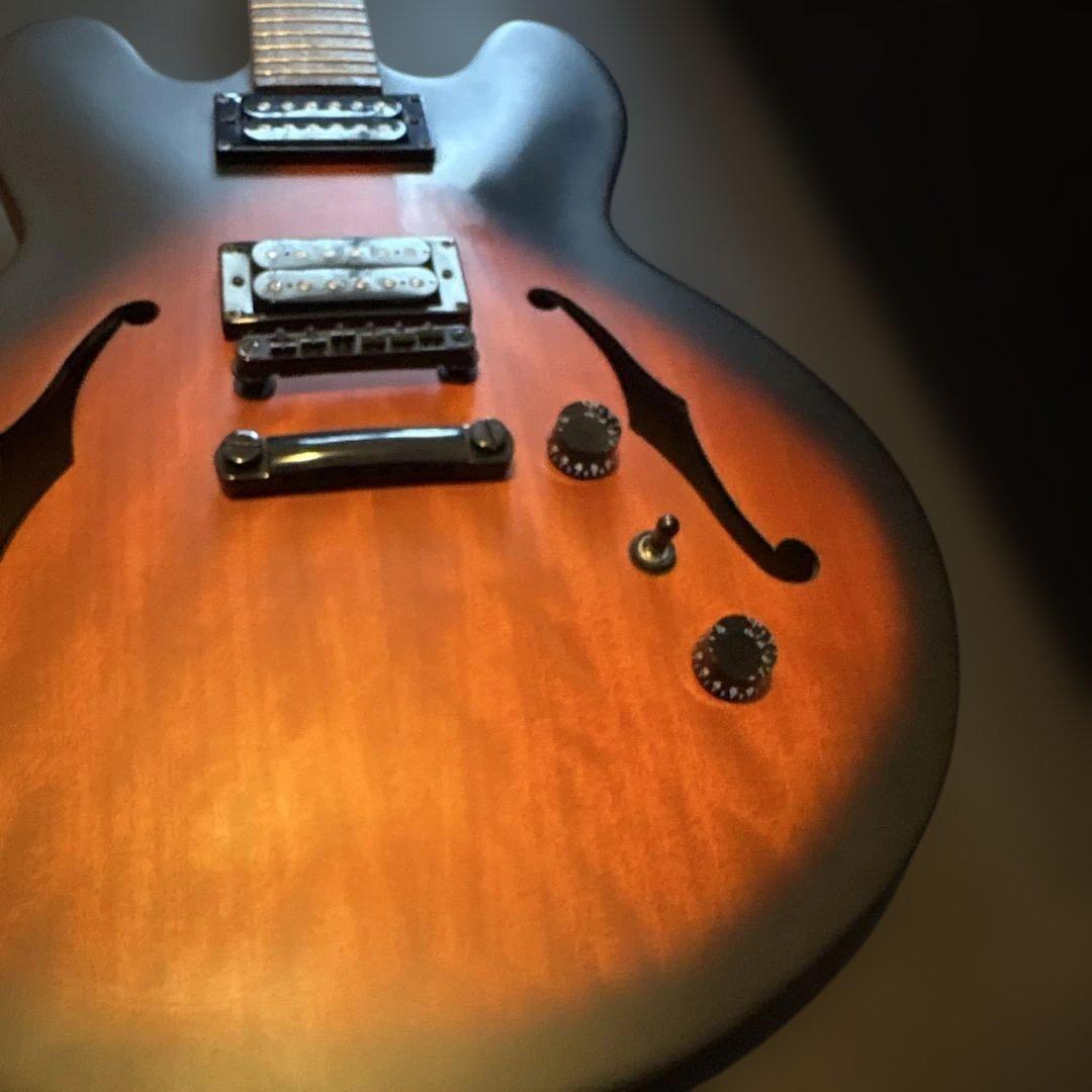 Epiphone セミアコ　dot studio マット仕上げ ギグバッグ付き