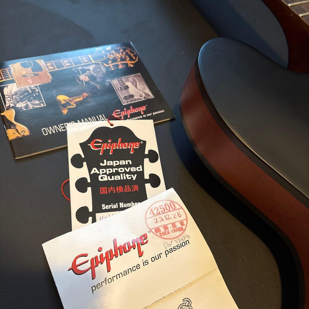 Epiphone セミアコ　dot studio マット仕上げ ギグバッグ付き