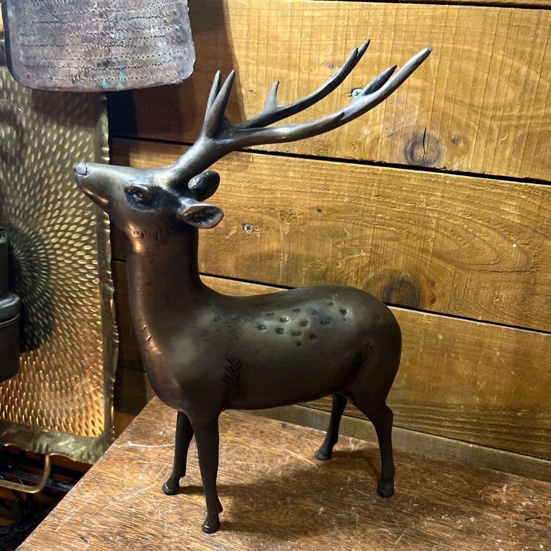 ヴィンテージ真鍮鹿