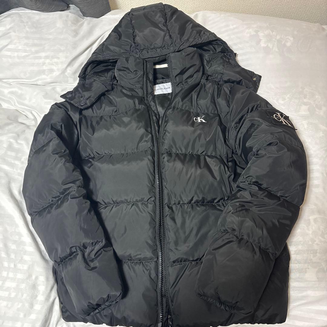 【うう】  JEANS ブラックダウンジャケット M