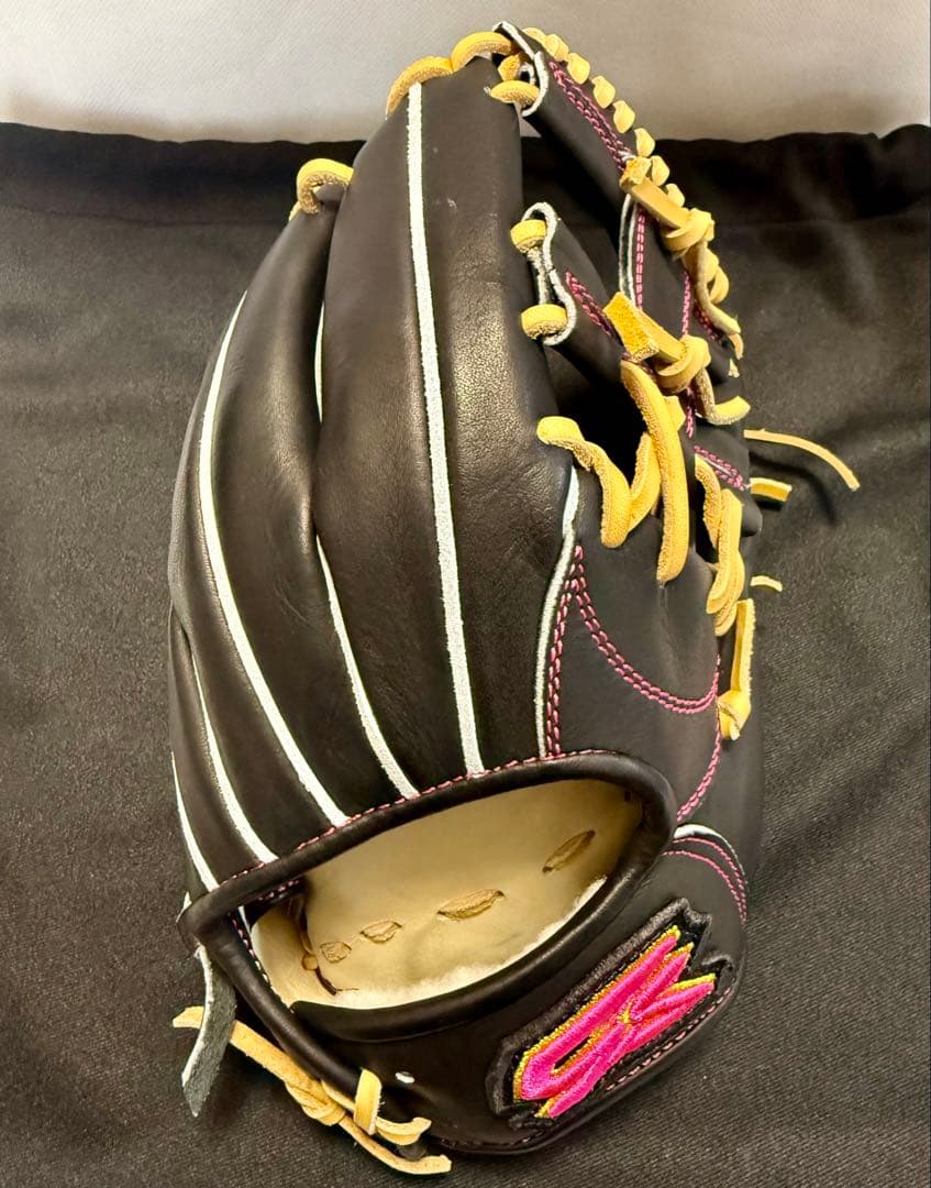 GS 軟式仕様少年用 子ゴリラ型 ゴリラブラック即戦力型付け済み新品