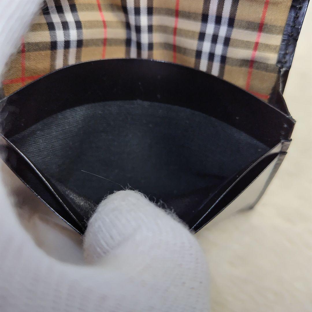 ✨美品✨BURBERRY　ブラック　黒　ノバチェック　名刺入れ　カードケース