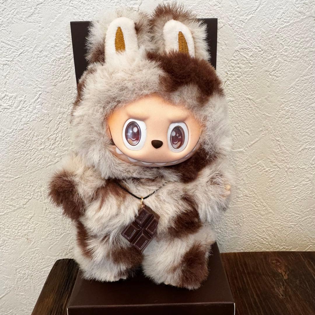 【確認用2】ZIMOMO LABUBUぬいぐるみキーホルダーチョコ