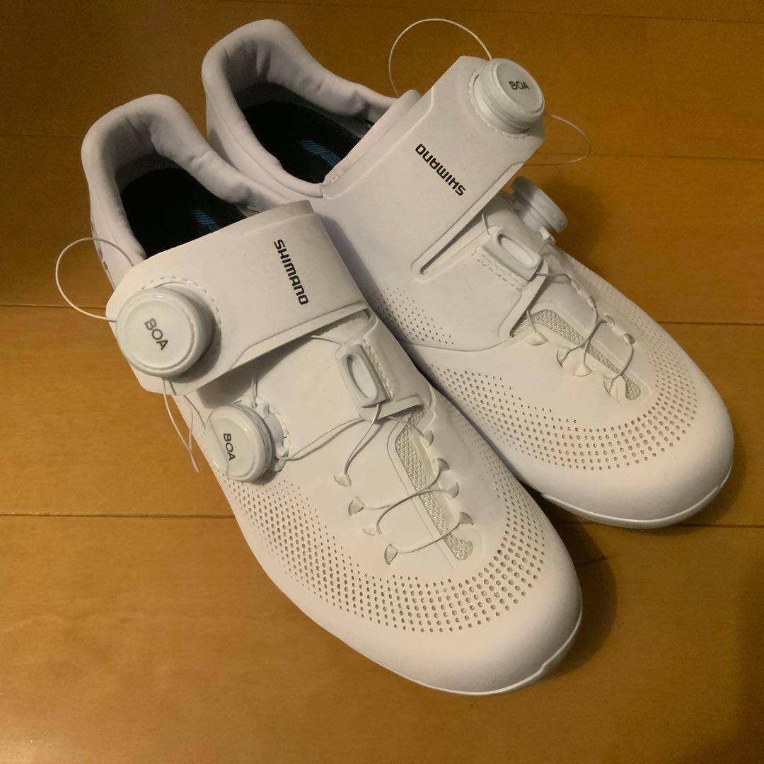 シマノ SH-RC703 ホワイト ワイドタイプ SPD-SL シューズ