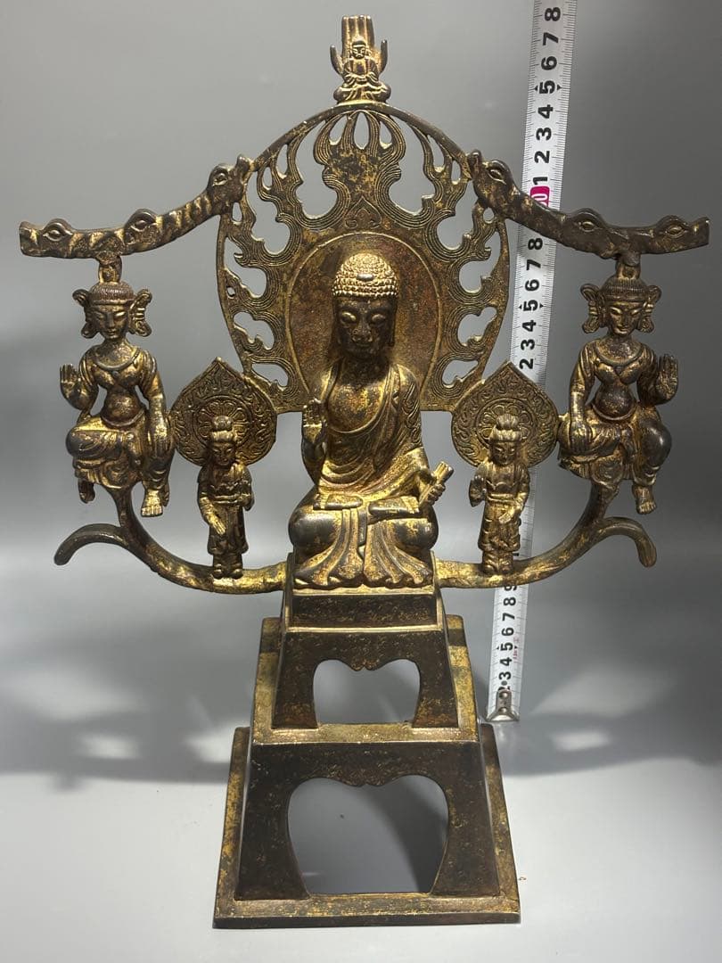 ポ*ン様 仏教古美術 純銅 文化遺産 文化財仏像伝承　 仏像 伝統的デザイン