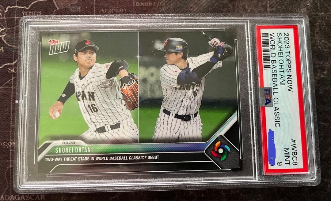 大谷翔平 2023 TOPPS NOW WBC #WBC-8(PSA鑑定済：9)