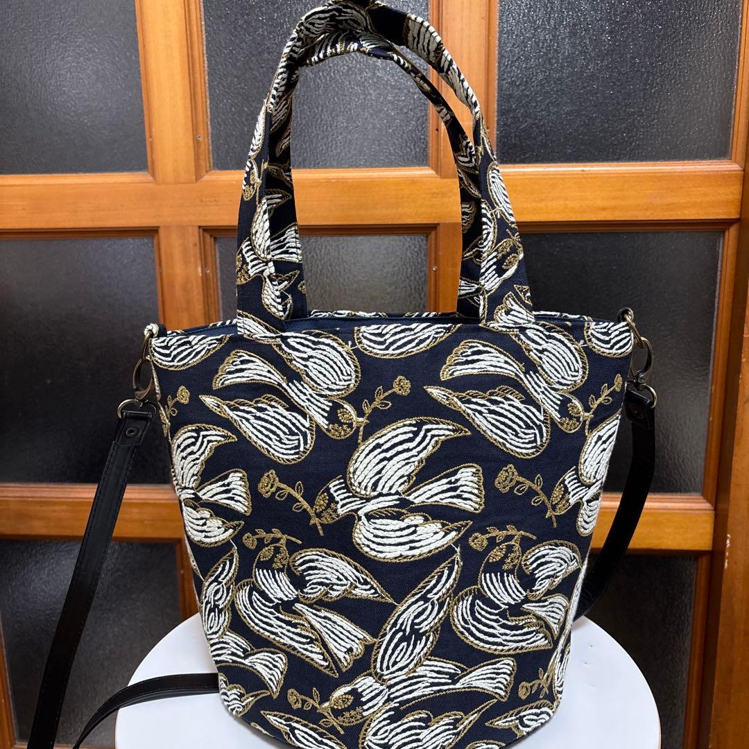 ミナペルホネンfollowing day丸底トートバッグミニ