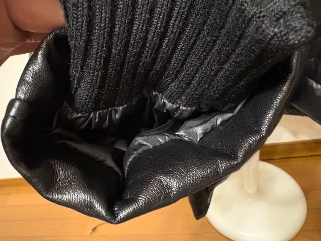 羊革ダウンブレザー