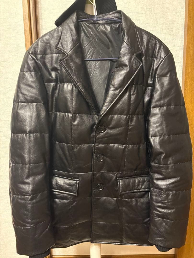 羊革ダウンブレザー