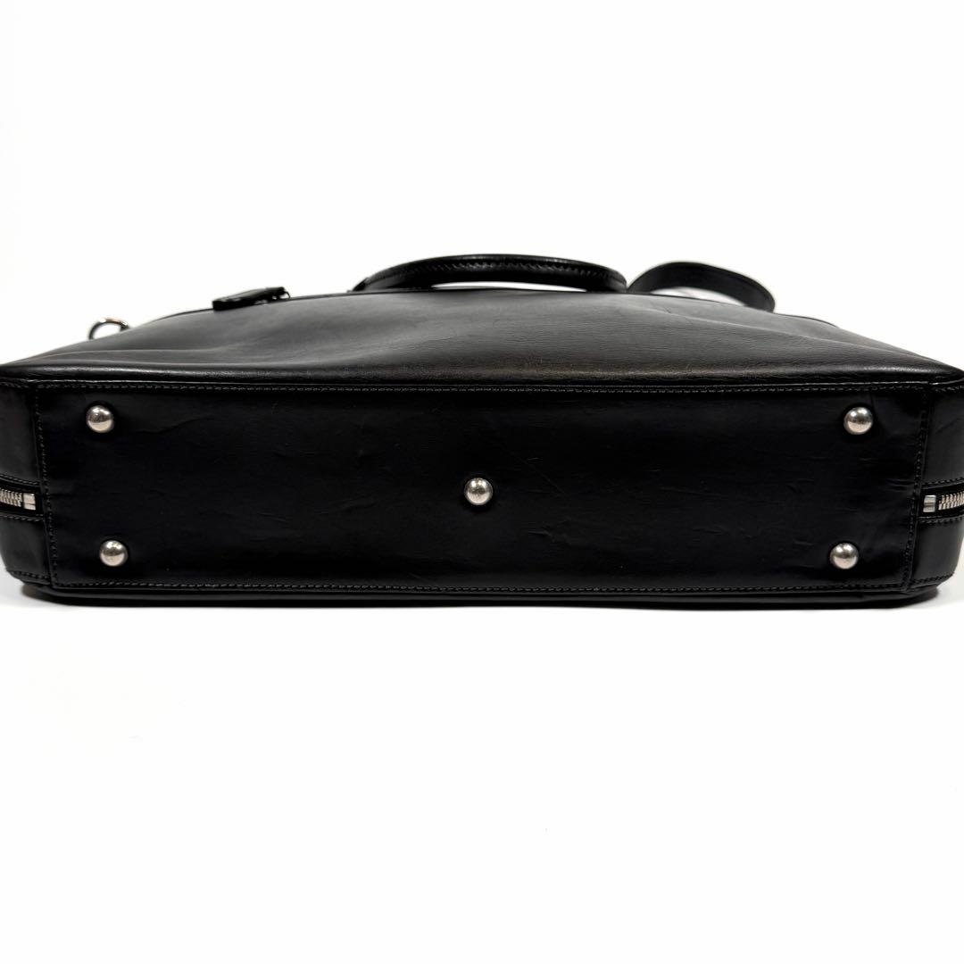 【美品】ソメスサドル　ビジネスバッグ　2way イノベーション　レザー　黒色