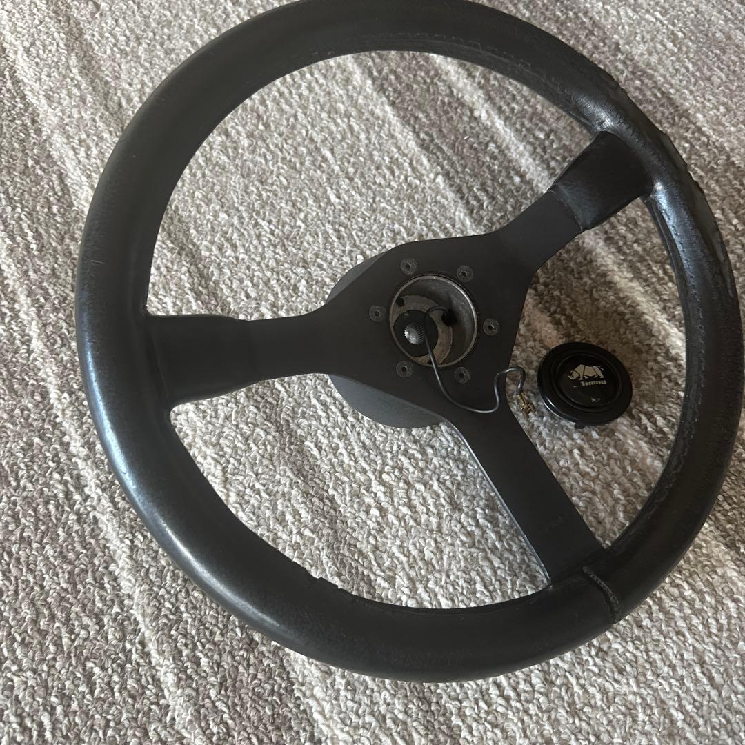 JA11 ジムニー　純正　オプション　momo 純正ステアリングボス付