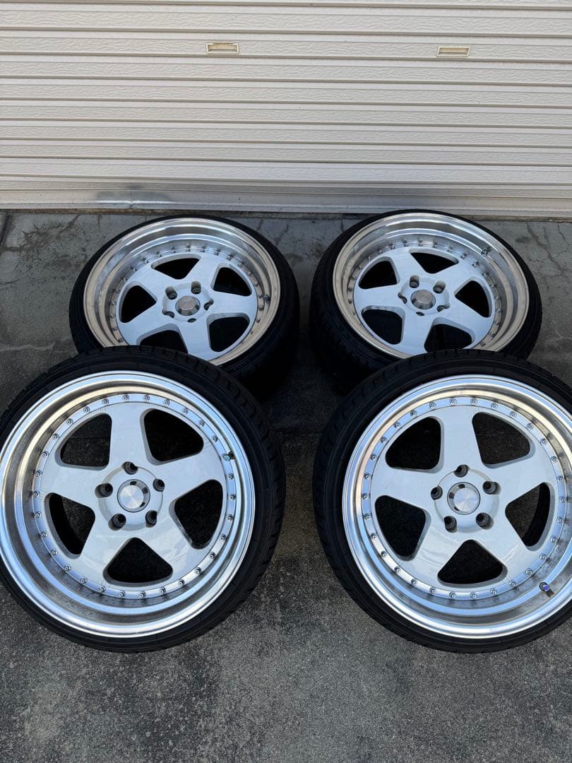 18インチ 9J＋30 114.3 深リムホイール 4本セット