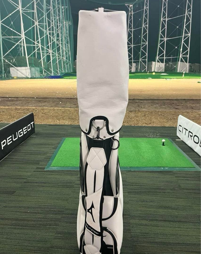 Mizuno ホワイト キャディバッグ