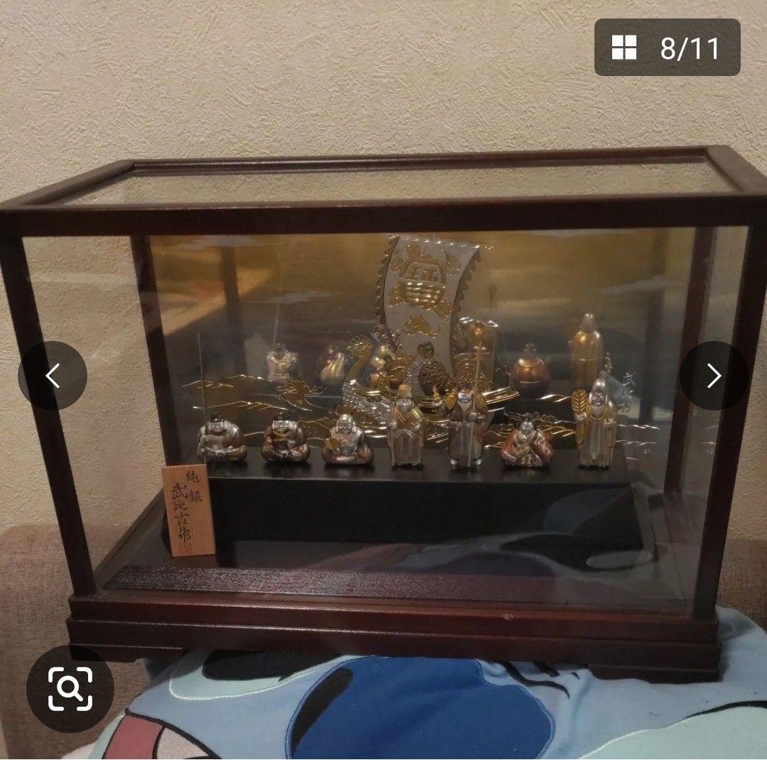 や*ん様 武比古　純銀 恵比寿 大黒 七福神 置物 オブジェ 縁起物