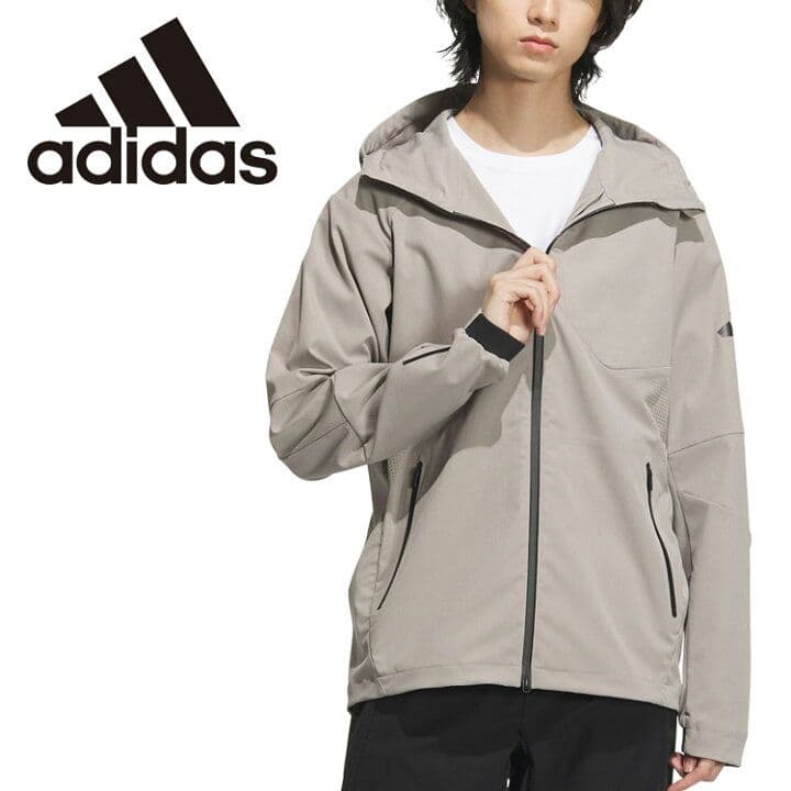 adidas プレミアム ストレッチ ウーブン フルジップパーカー JM2008