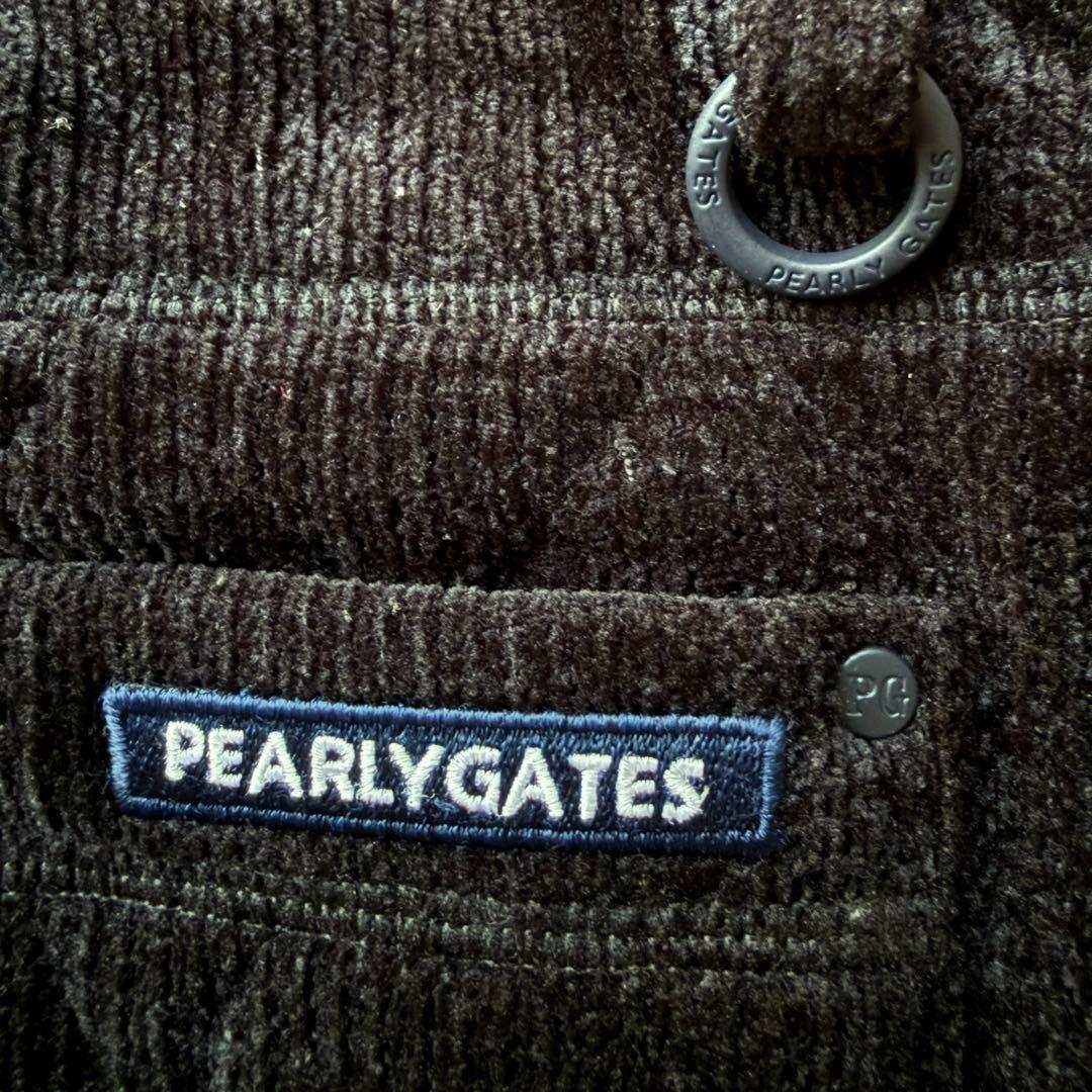 蓄熱　裏地付き　パーリーゲイツ　ジョガーパンツ　M〜L相当　黒　キルティング　4