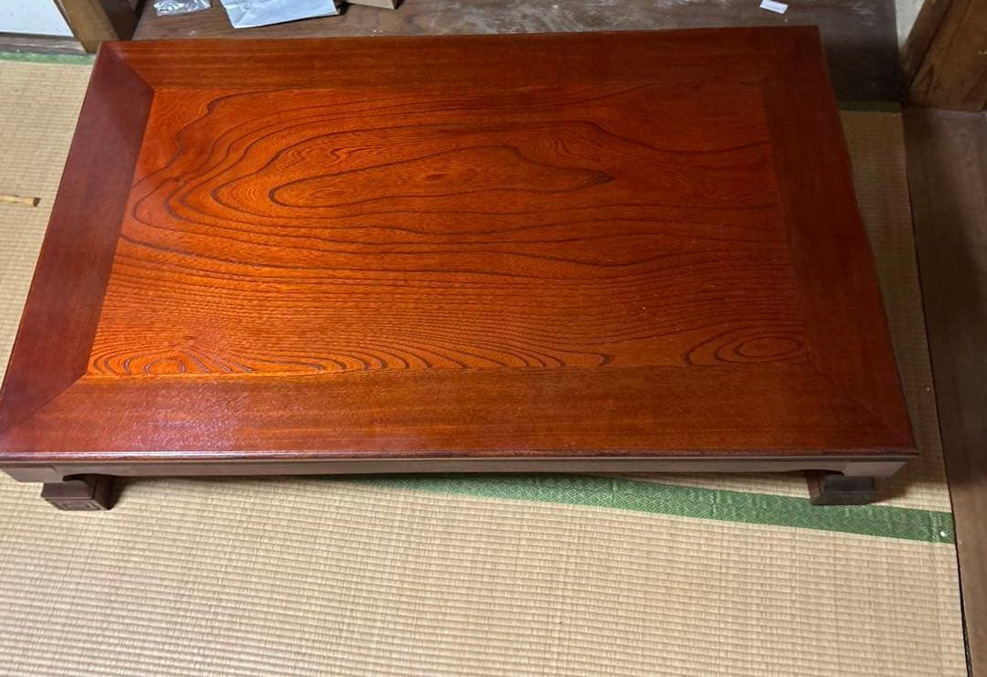 木製　茶色座卓 長方形 149x89 たのメル便