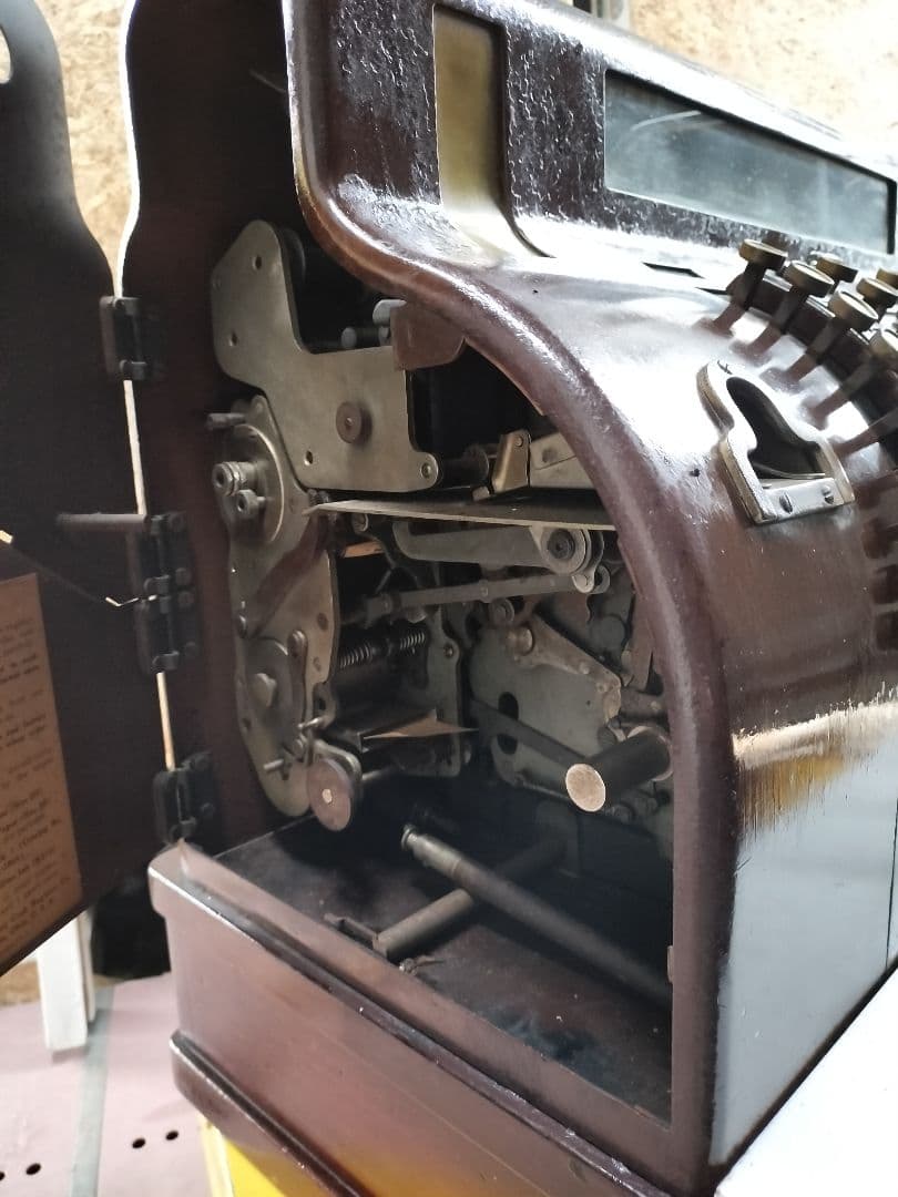 アンティークレジスター 木目調 大型 キャッシャー NATIONAL 昭和レトロ