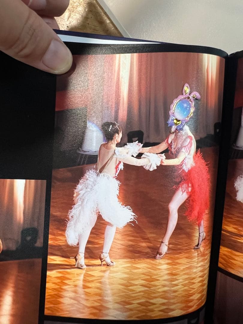 社交ダンス用赤と白のドレス　サイズS~M使用感ありません