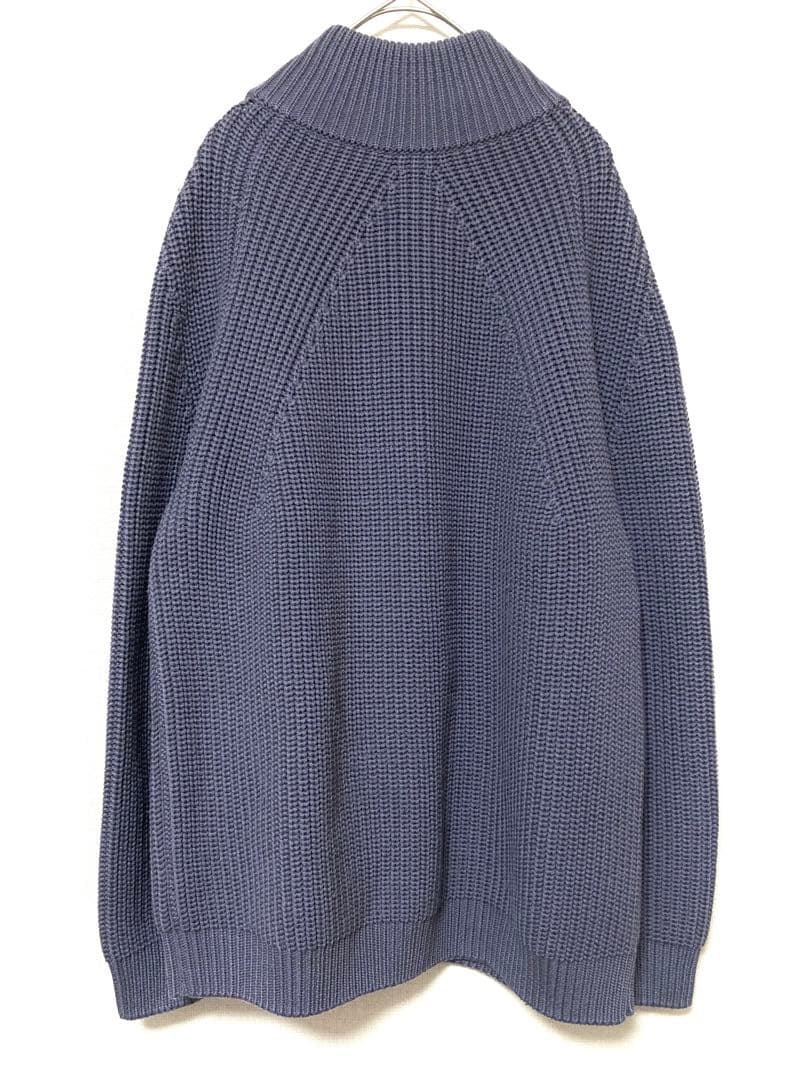 バトナー　シグネチャー　ウールドライバーズニット　ジップアップ　メンズ　セーター