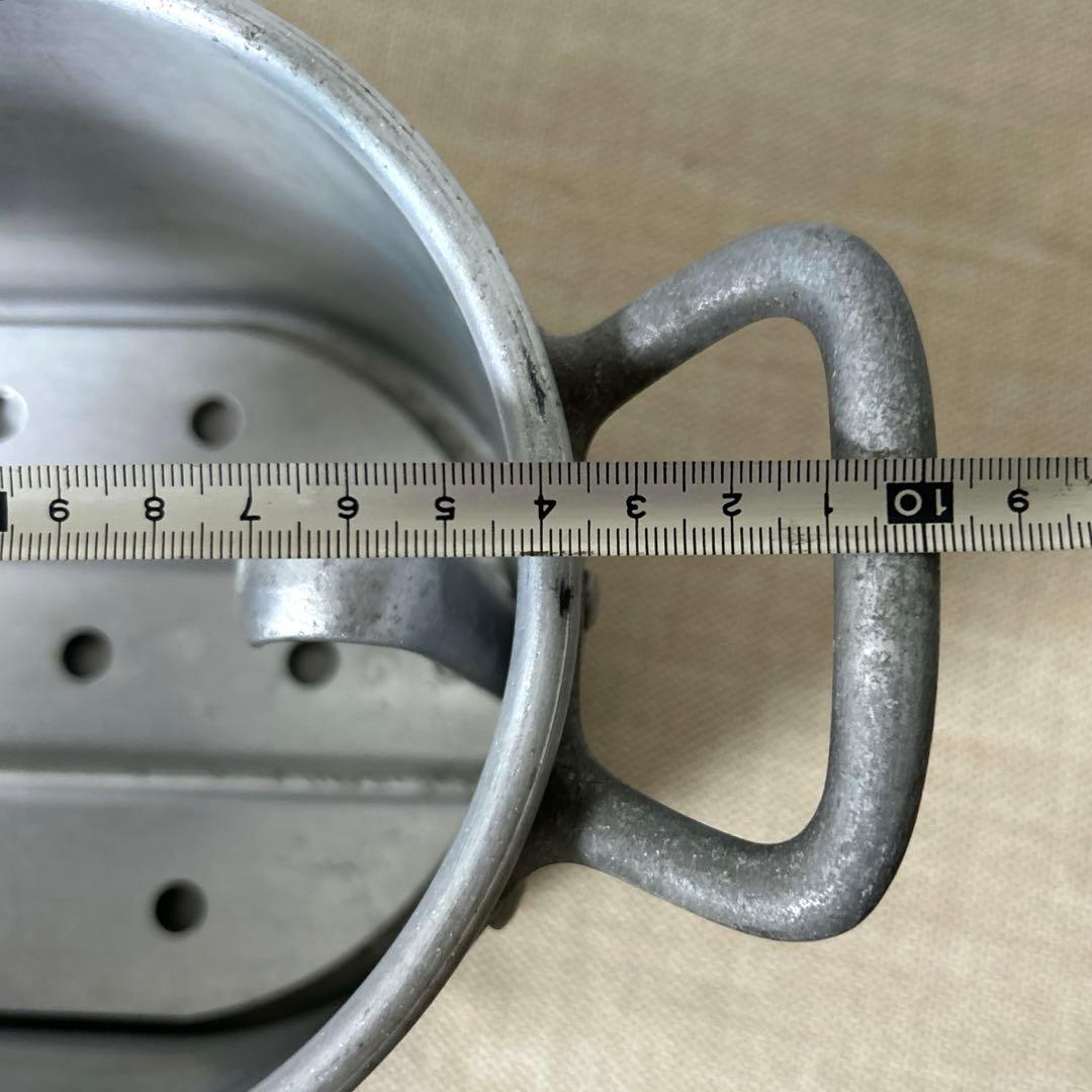 アルミ製フィッシュポット/サーモンポット 魚用蒸し器 フランス製 スチーマー