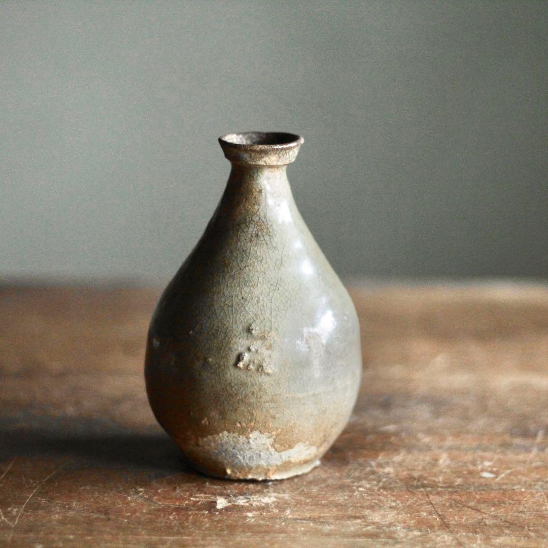 高麗青磁 徳利 容量約200ml 独酌に 古美術 古道具 アンティーク 朝鮮美術