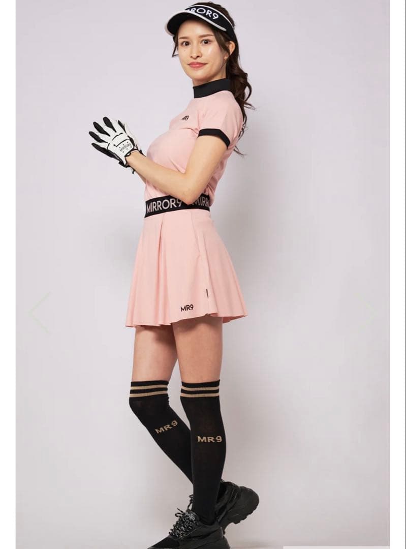 きゃたおミラーナインゴルフ　テイラーフレアスカート　S