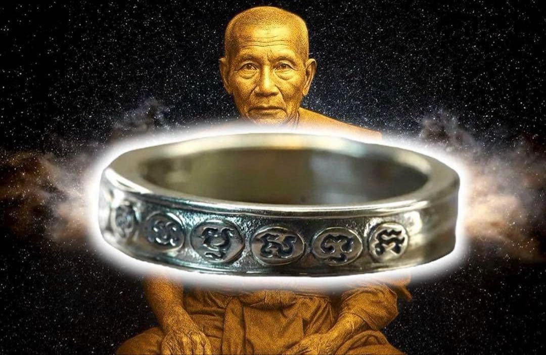 九文字マントラリング　コン師の霊徳を継ぐ  プラクルアン　リング　指輪　19号