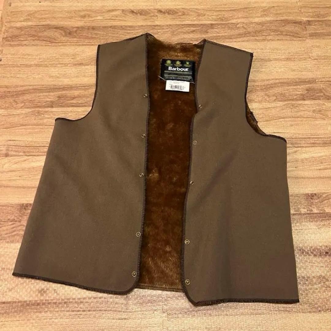 barbour バブアー　ファーライナーベスト　アクリルライニングボアベスト