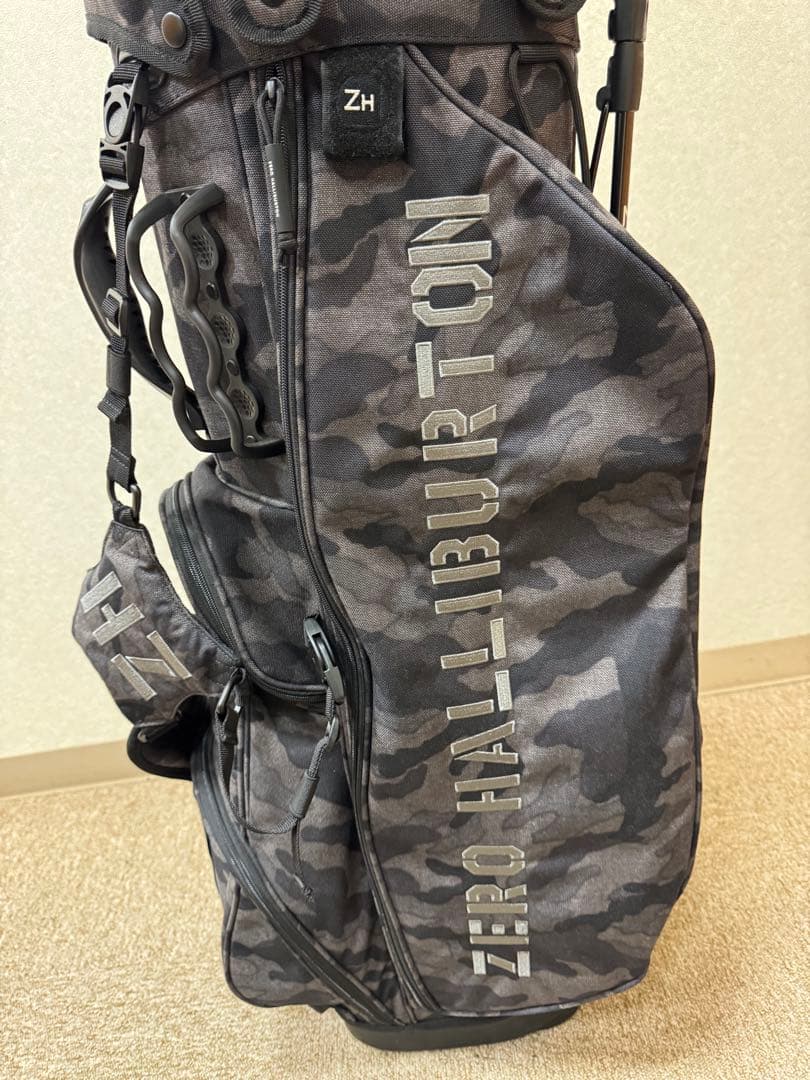 ZERO HALLIBURTON キャディバッグ 迷彩柄 ブラックカモ