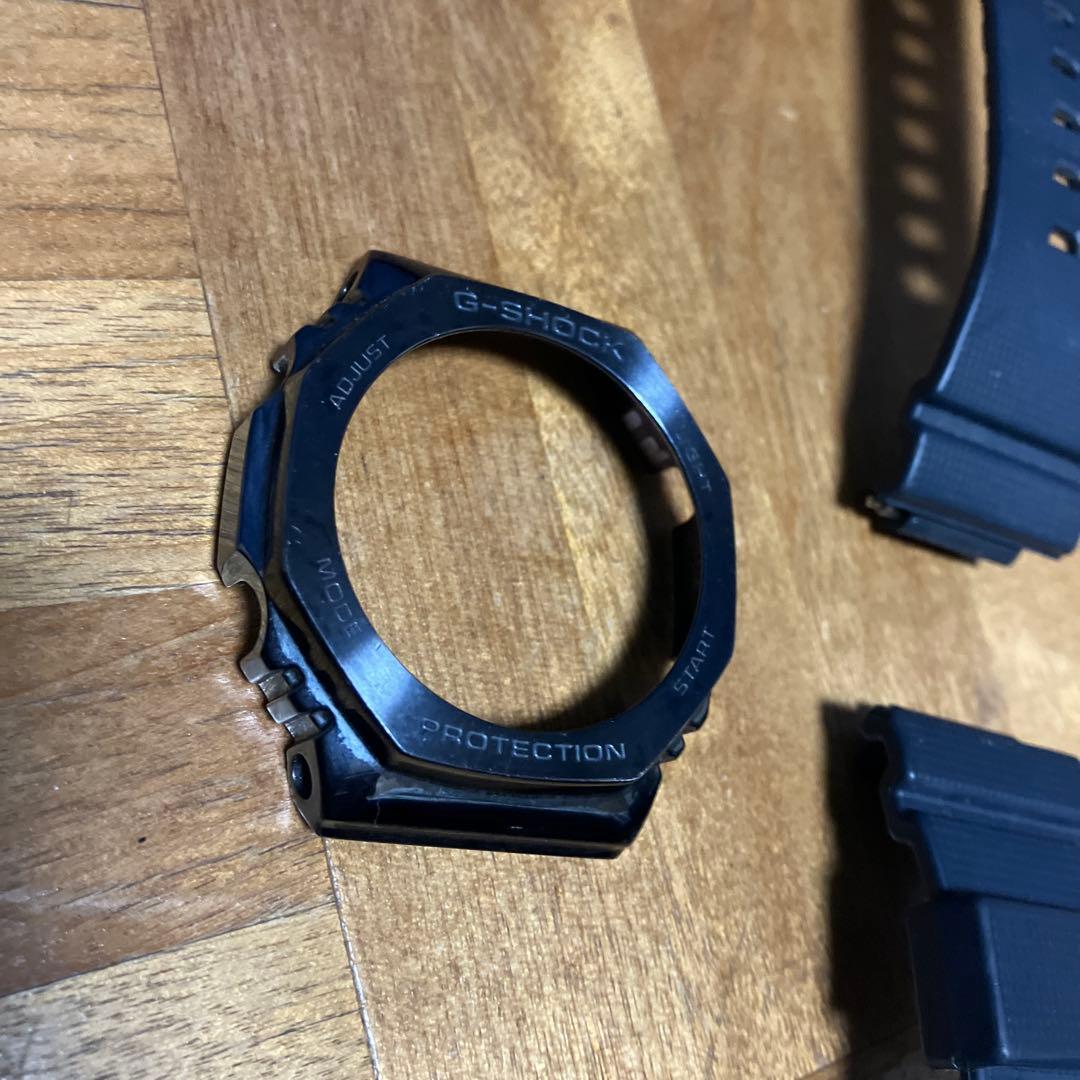 カシオーク　ステンレススチール シルバー/ブルー