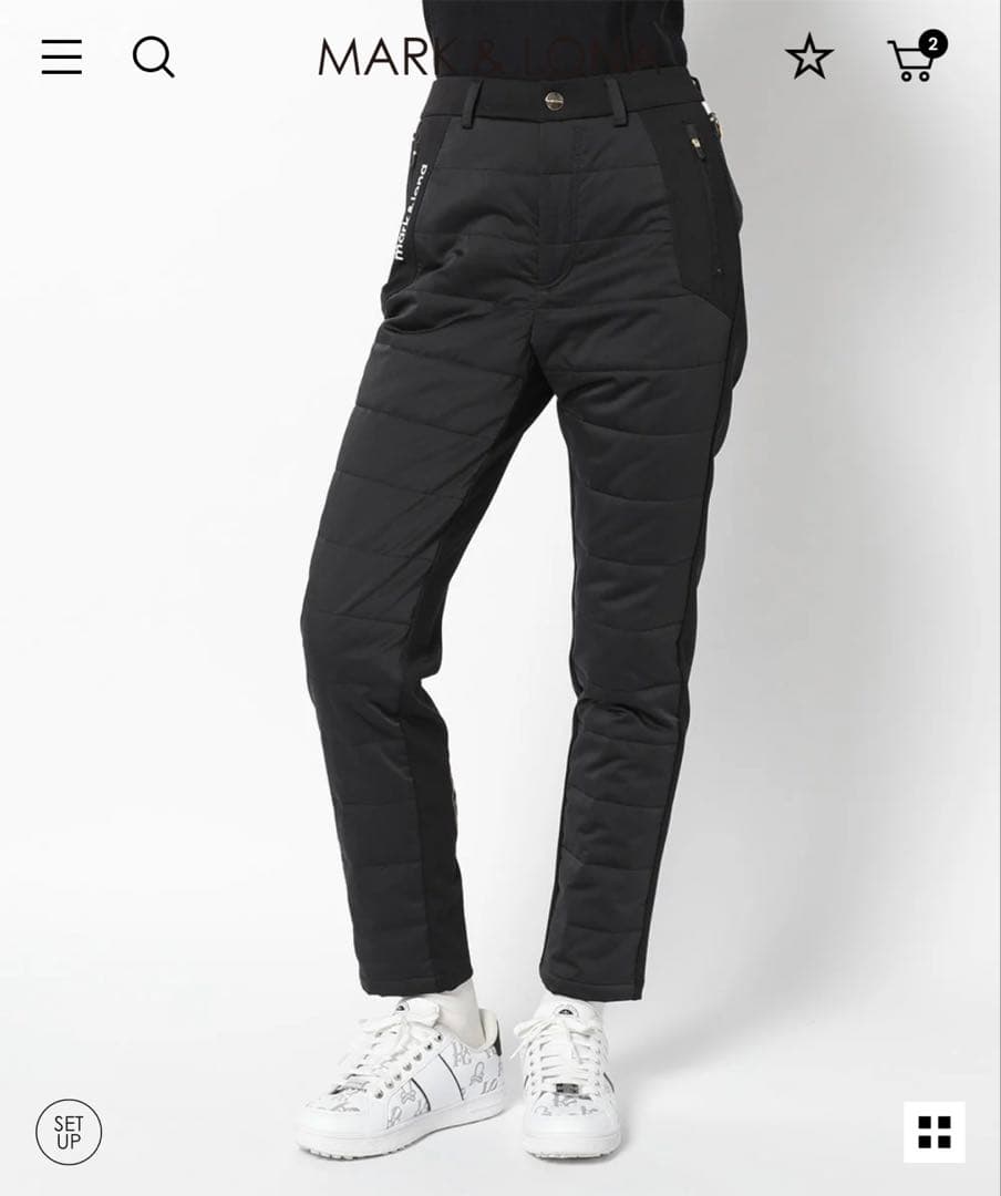 新品　マークアンドロナ　冬パンツ　38