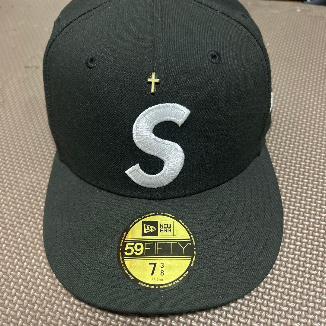 Supreme 59FIFTY キャップ 黒 7 3/8