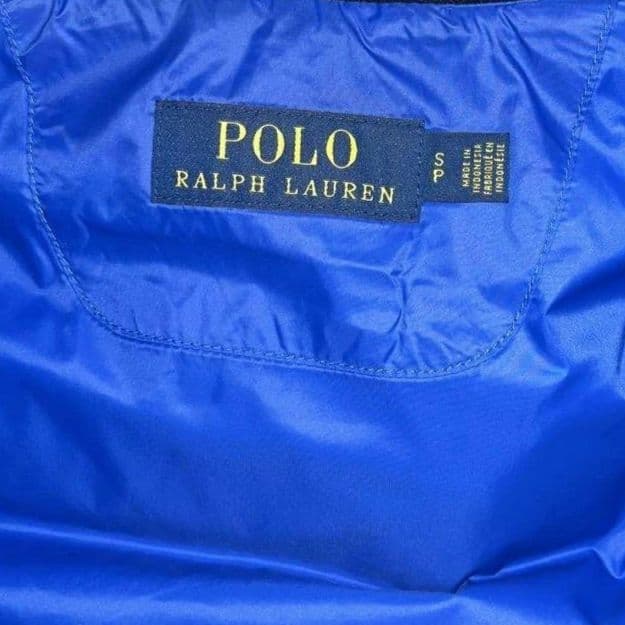 【極美品】Polo Ralph Lauren フード付きダウンベスト ネイビー