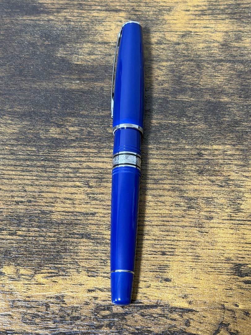 新品未使用　ウォーターマン チャールストン　万年筆 ブルー 18金　細字