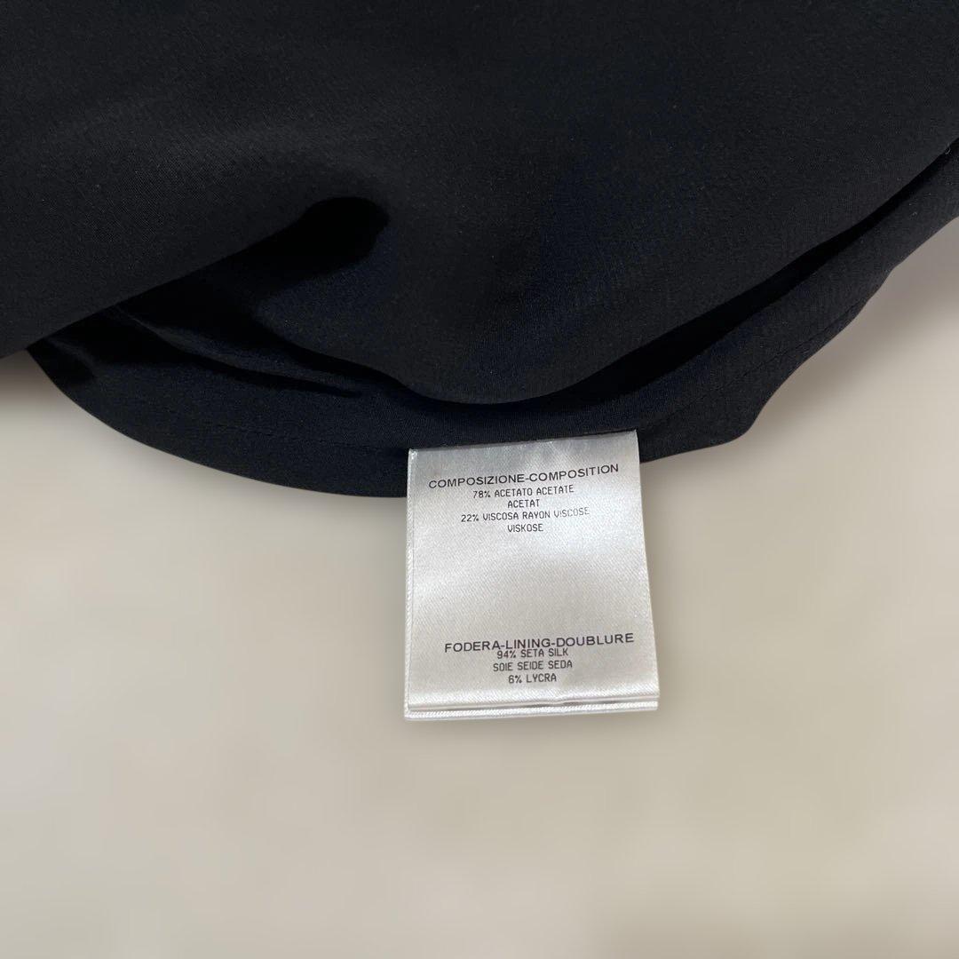 お慶びの日に上品な☆美品☆Gucci ブラック ノースリーブ ワンピース 38