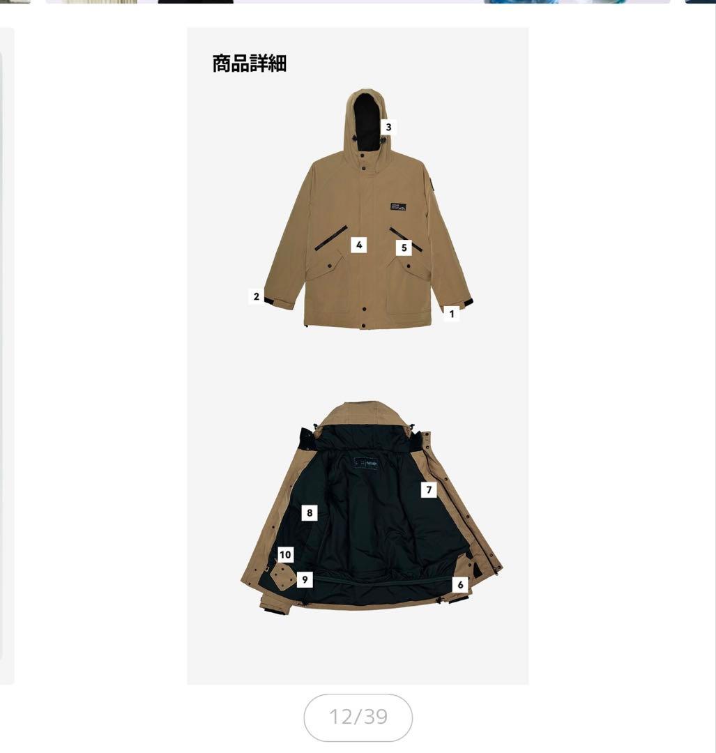 スノーボードウェアセットネイビー（ジャケット・パンツ）