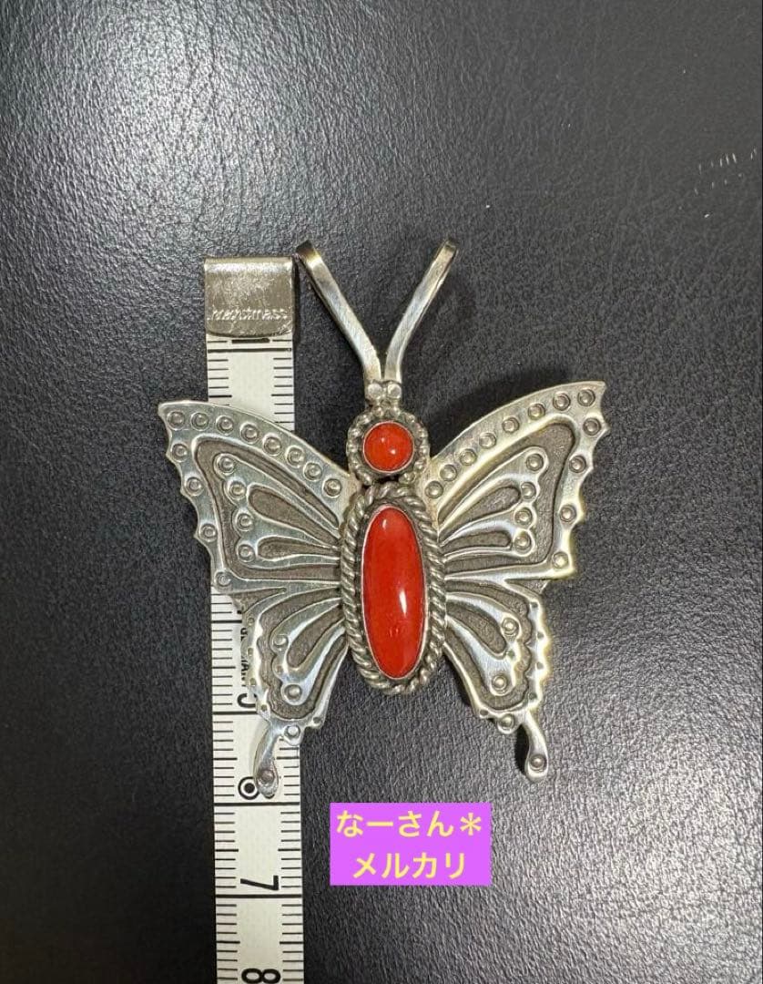 ハーマンスミス コーラル＊バタフライ2WAY ブローチ & ペンダントトップ