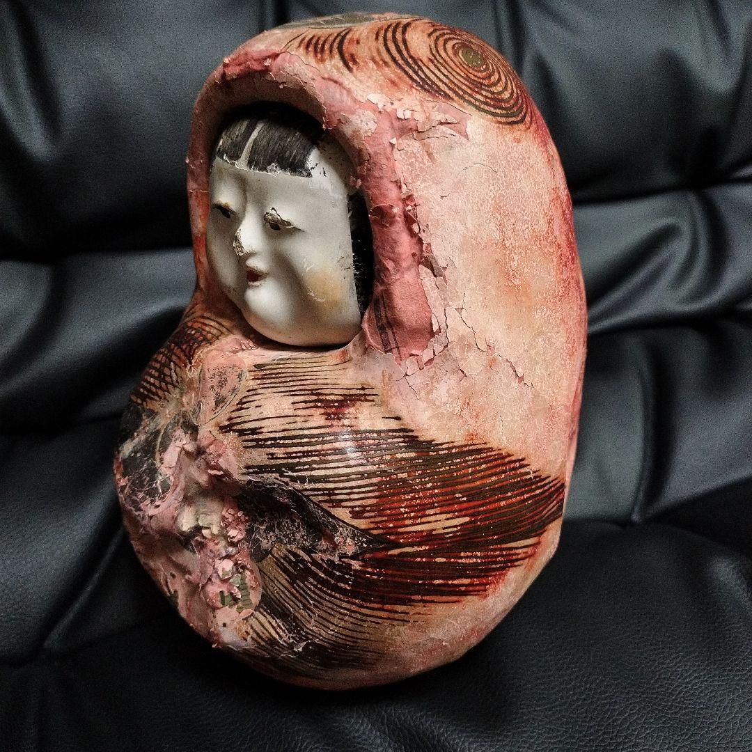 張子 達磨 姫だるま 骨董 旧家 アンティーク 姫達磨 日本人形 置物