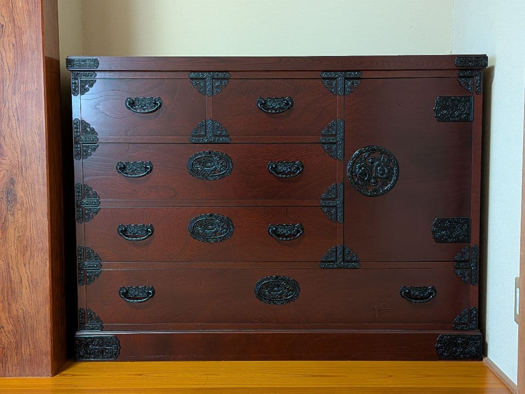 【美品】吉野民芸 箪笥 欅