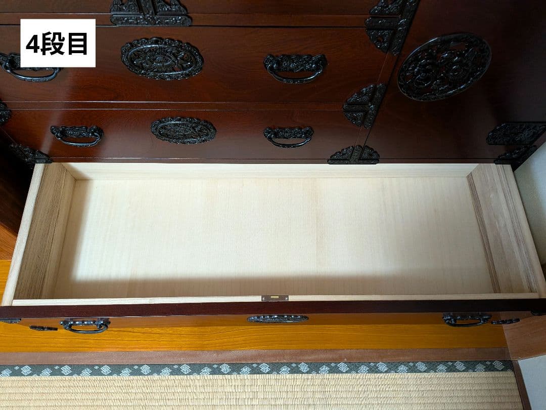 【美品】吉野民芸 箪笥 欅