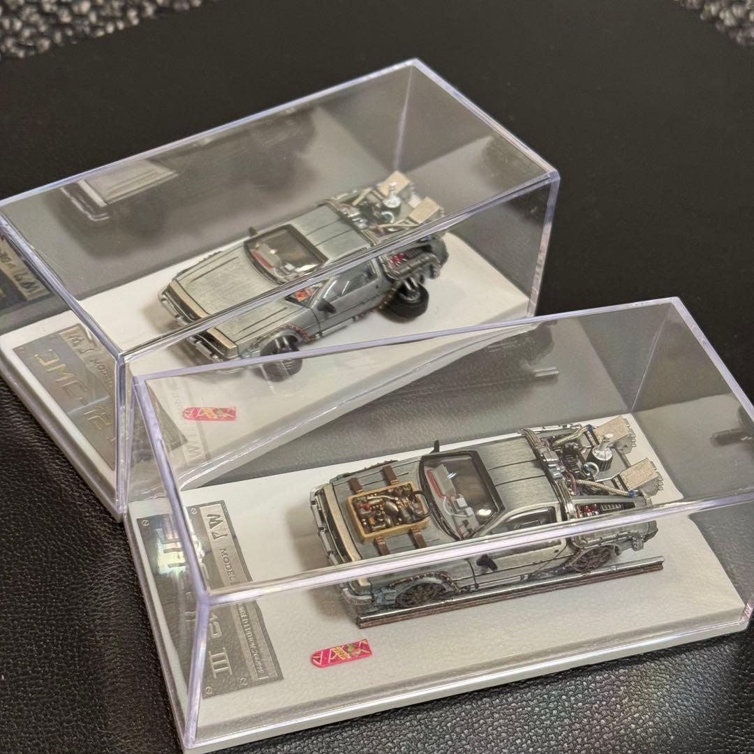 デロリアン ホバー&レール カスタム品 1/64 MJ　バックトゥザフューチャー