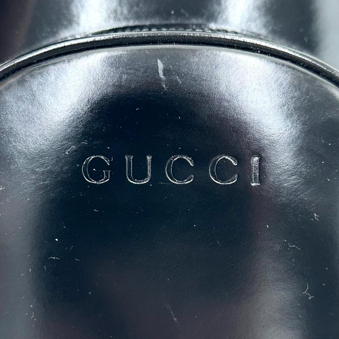 GUCCI グッチ ショルダーバッグ ボディバッグ レザー ブラック バンブー
