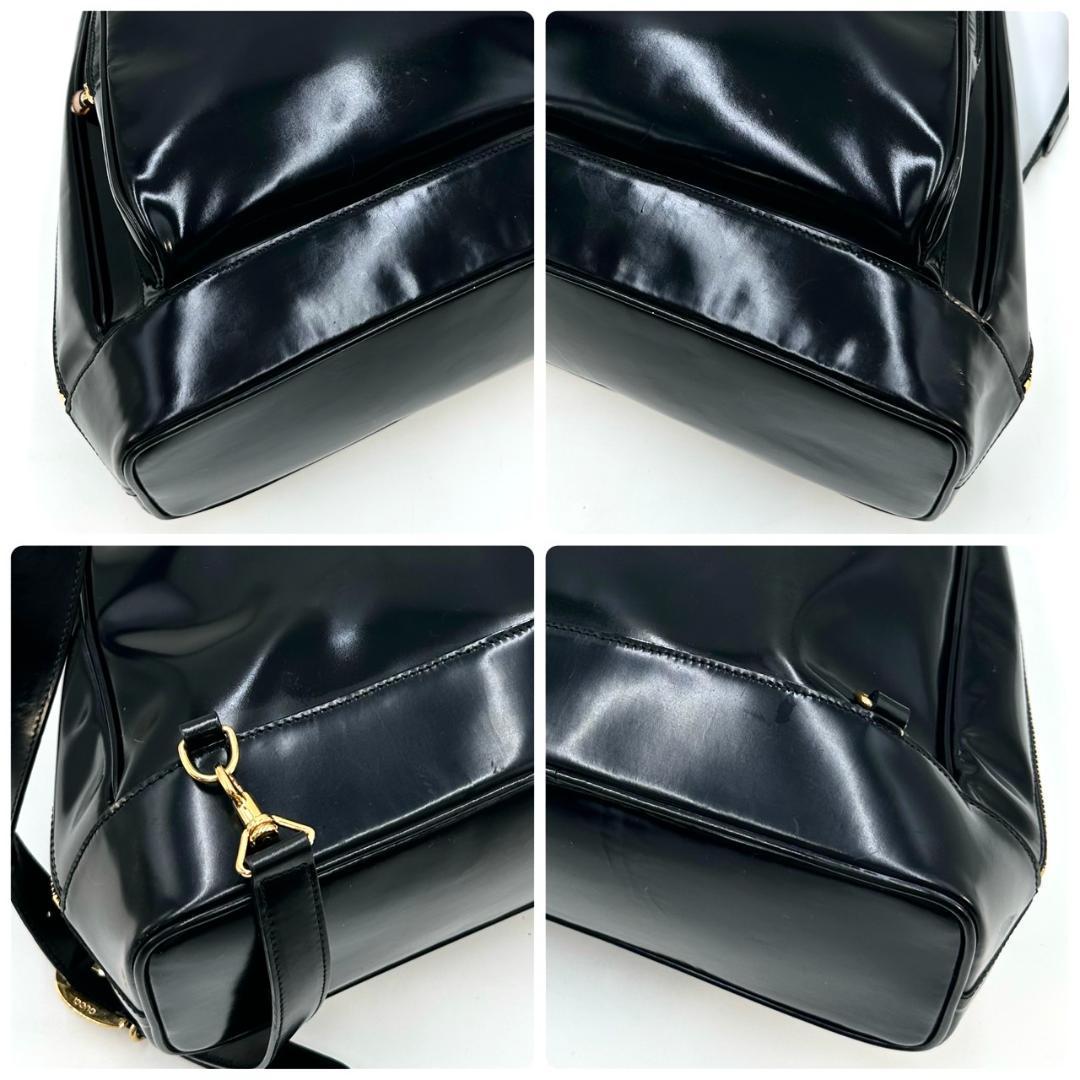 GUCCI グッチ ショルダーバッグ ボディバッグ レザー ブラック バンブー