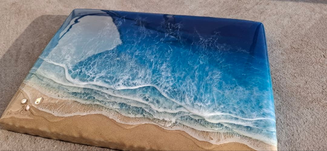 値下げ、エポキシオーシャンアート。立体アート、海アート