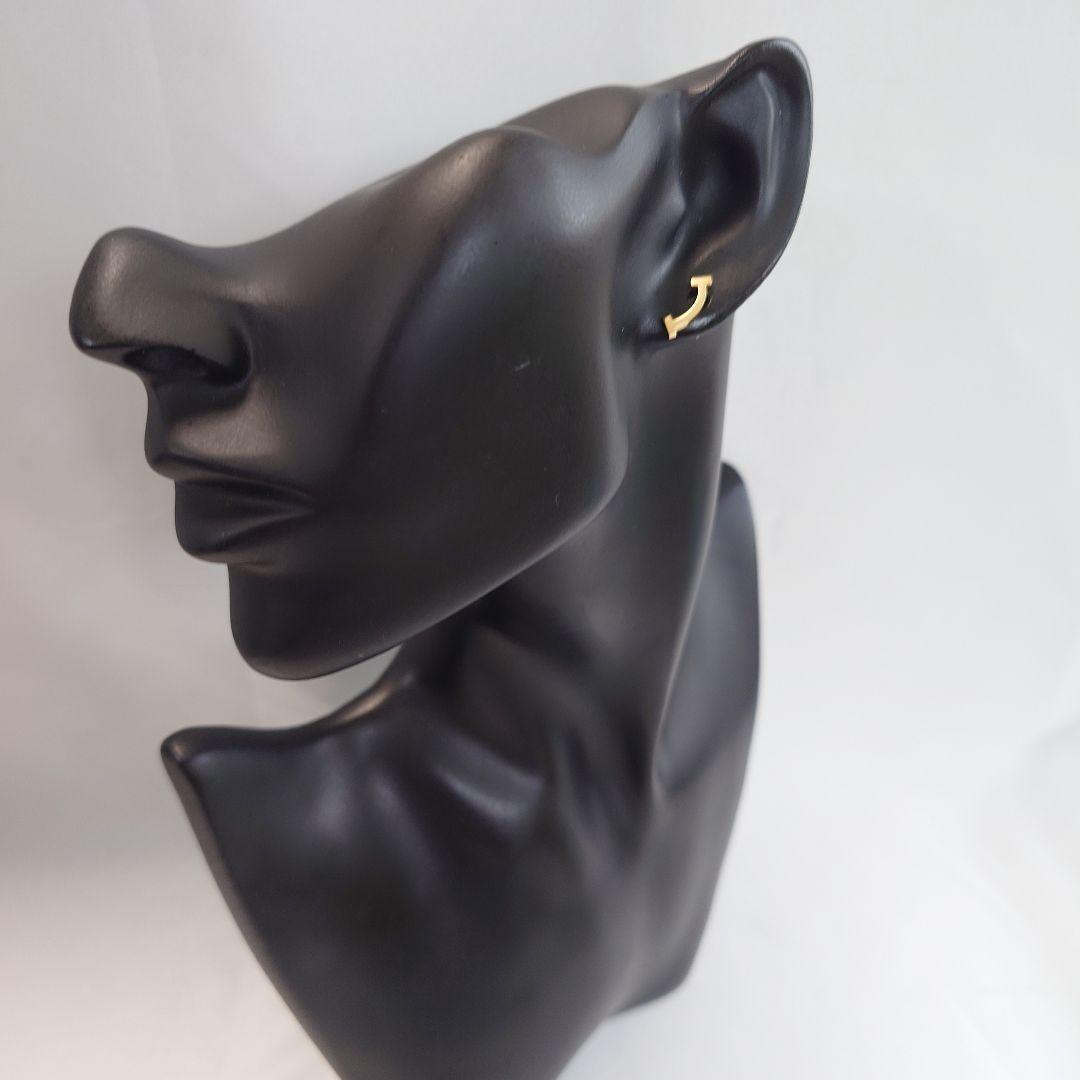 ティファニー K18YG Tスマイル ピアス 片耳用6614